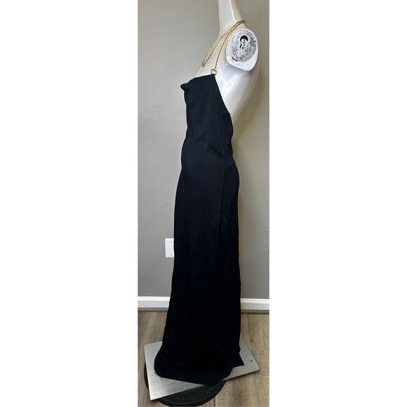 Bottega Veneta Viscose Backless Long Dress With Chain Detail Black XS $3600 - Picture 5 of 14